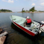 Boater in the lake