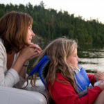 Ladies on a boat