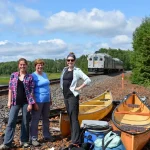 A family paddling adventure by train