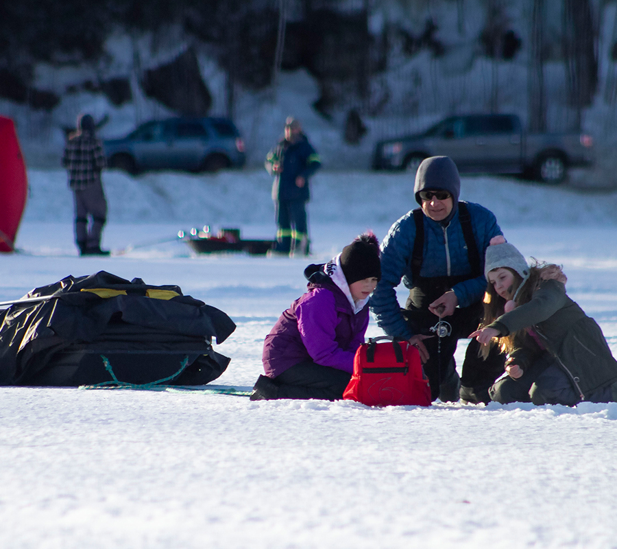 Family Ice Fishing